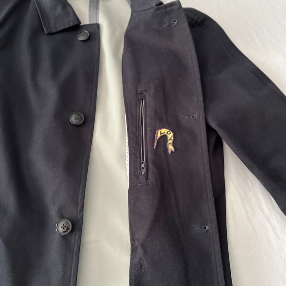 Scotch & Soda Twill Black Overcoat - Picture 3 of 3